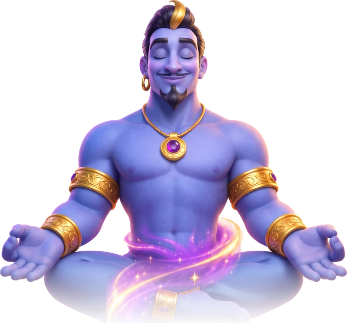 Wishio meditating calmly